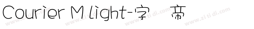 Courier M Light字体转换